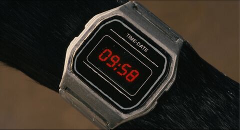 The wearer as Mole with the Casio A158WA-1 in Fantastic Mr. Fox (2009)