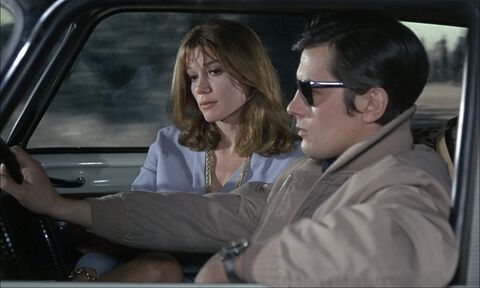 Alain Delon as Lieutenant Dino Barran with the Enicar Sherpa Ultradive Super Compressor in Farewell, Friend (1968)
