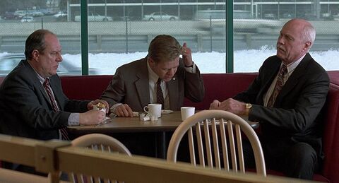 Harve Presnell as Wade Gustafson with the Rolex Day-Date in Fargo (1996)