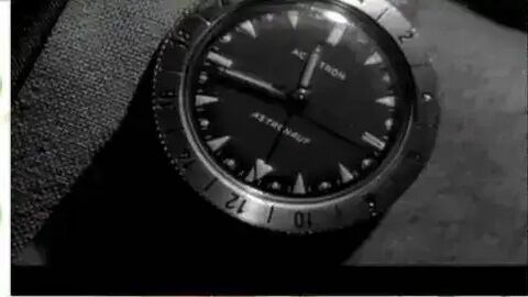 Kirk Douglas as Col. Martin "Jiggs" Casey with the Bulova Accutron Astronaut in Seven Days in May (1964)
