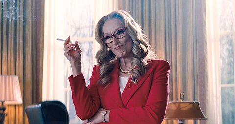 Meryl Streep as Janie Orlean with the Piaget Extremely Lady in Don't Look Up (2021)