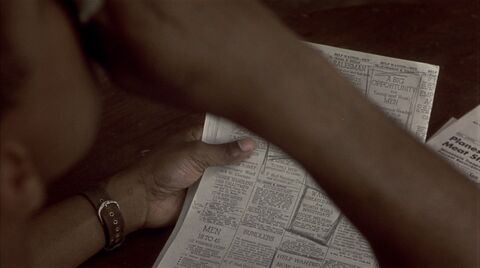 Denzel Washington as Ezekiel "Easy" Rawlins with the A-11 field watch in Devil in a Blue Dress (1995)