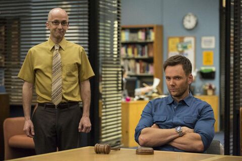 Joel McHale as Jeff Winger with the Glashütte Original Seventies Chronograph in Community (2009)