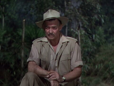 Clark Gable as Victor Marswell with the Rolex Oyster Perpetual 6011 in Mogambo (1953)