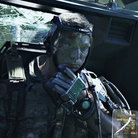 Stephen Lang as Miles Quaritch with the Casio Pathfinder in Avatar (2009)