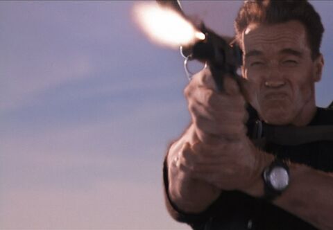 Arnold Schwarzenegger as John Kruger with the Panerai Luminor Marina in Eraser (1996)