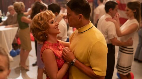 Channing Tatum as Cole Davis with the Omega Speedmaster Professional in Fly Me to the Moon (2024)