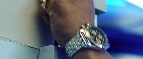 Adam Sandler as Howard Ratner with the Breitling Chronomat in Uncut Gems (2019)