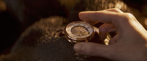 The wearer with the Blancpain Villeret Carrousel Répétition Minutes Chronographe Flyback 2358 3631 55B in In the Lost Lands (2025)