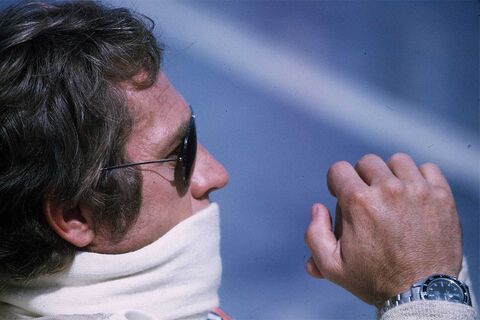 Steve McQueen as Michael Delaney with the Rolex Submariner 5512 in Le Mans (1971)