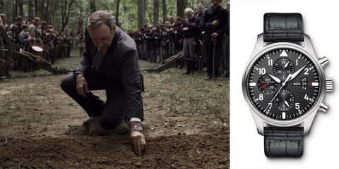 Kevin Spacey as Frank Underwood with the IWC Pilot Chronograph in House of Cards (2013)