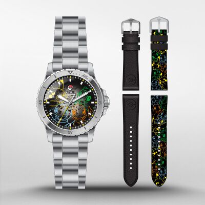 Product view of Fossil Pokémon Center Kanto First Partners Watch Set