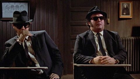 John Belushi as Jake Blues with the Timex watch in The Blues Brothers (1980)