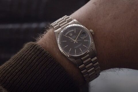 Jason Segel as Nobody with the Rolex Day-Date in Windfall (2022)