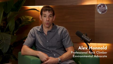Alex Honnold as Himself with the Rolex Explorer II in Planet Visionaries (2021)