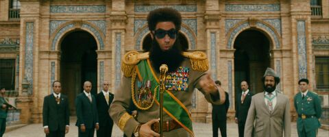 Sacha Baron Cohen as Admiral General Aladeen with the Cartier Pasha in The Dictator (2012)