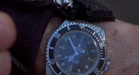 Charles Bronson as Arthur Bishop with the Rolex Submariner 5513 in The Mechanic (1972)
