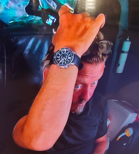 Charley Boorman as Himself with the Bremont Supermarine S500 in Long Way Up (2020)