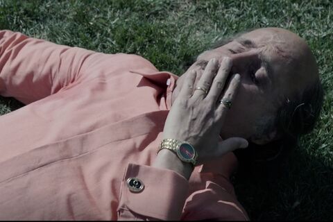 Jared Leto as Paolo Gucci with the Gucci 3000.2.M in House of Gucci (2021)