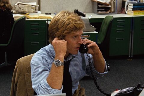 Robert Redford as Bob Woodward with the Rolex Submariner 1680 in All the President's Men (1976)