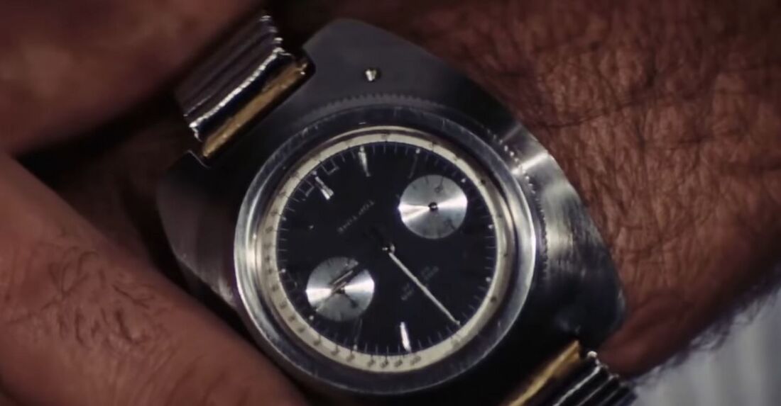 Modified Breitling Top Time Geiger counter in Thunderball