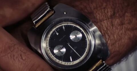 Sean Connery as James Bond with the Breitling Top Time in Thunderball (1965)