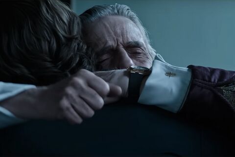 Jeremy Irons as Rodolfo Gucci with the Vacheron Constantin Overseas in House of Gucci (2021)